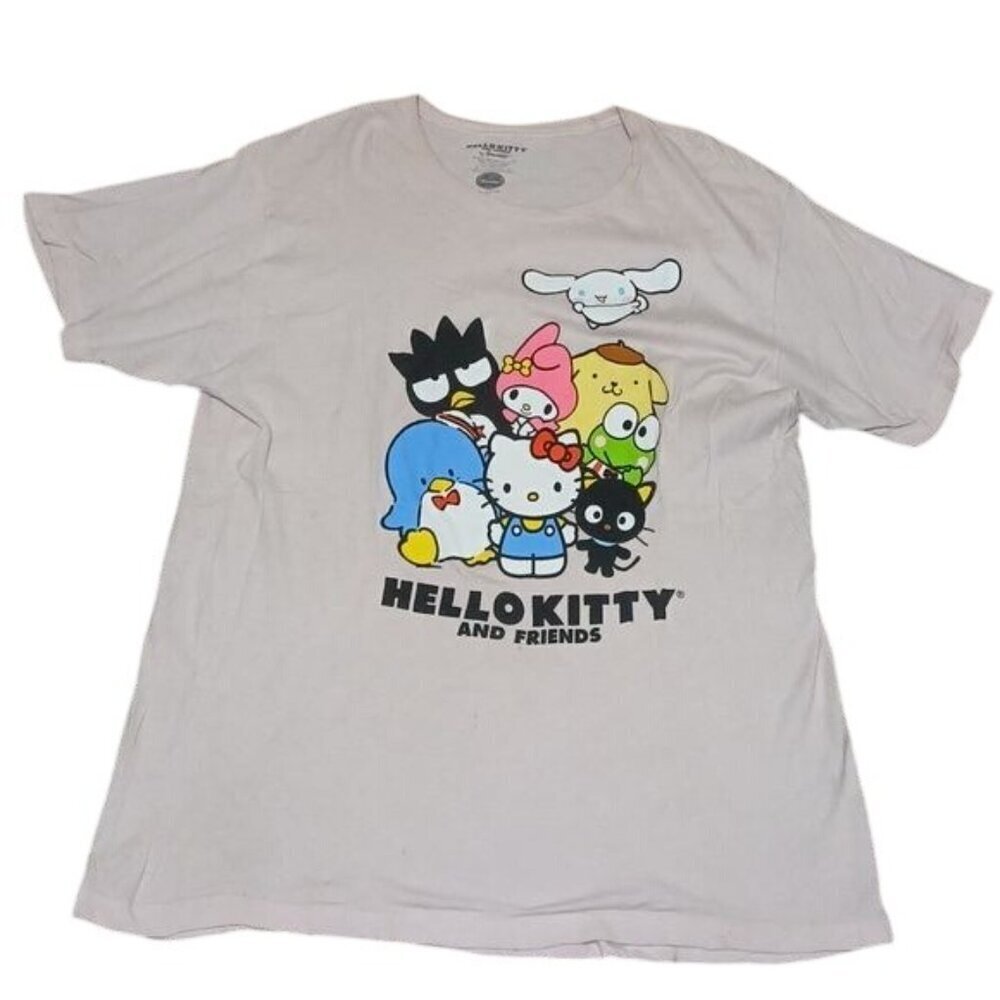 Hello Kitty and Friends Pastel Pink Crewneck T-shirt - Picture 2 of 8